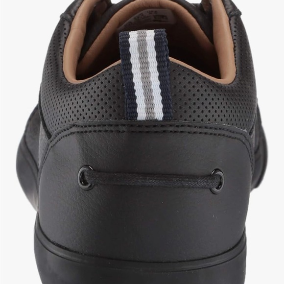 Men's Lacoste Bayliss Black Size 10 - Picture 4 of 12